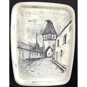 Plateau de Service Bernard BUFFET 1960 vintage