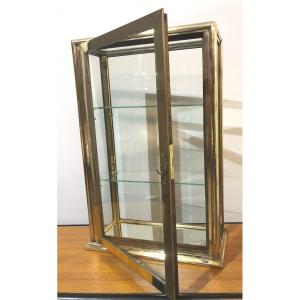 RARE VITRINE D'EXPOSITION 67 cm pour magasin ou collectionneur vers 1910 EN TRES BON ETAT 