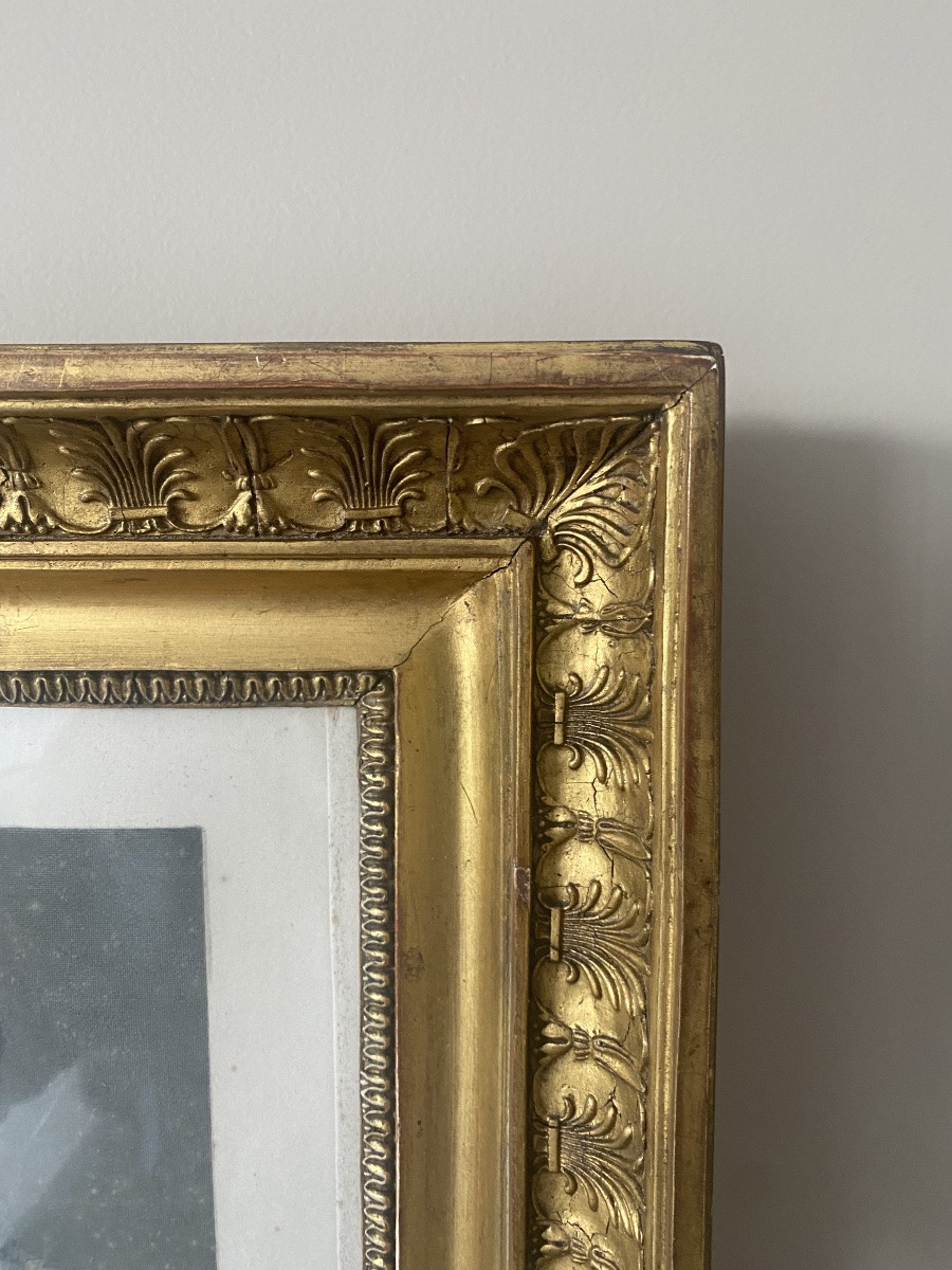Gravure : Le Maréchal Ney (1769-1815) Dans Un Cadre D’époque Empire XIXeme-photo-4