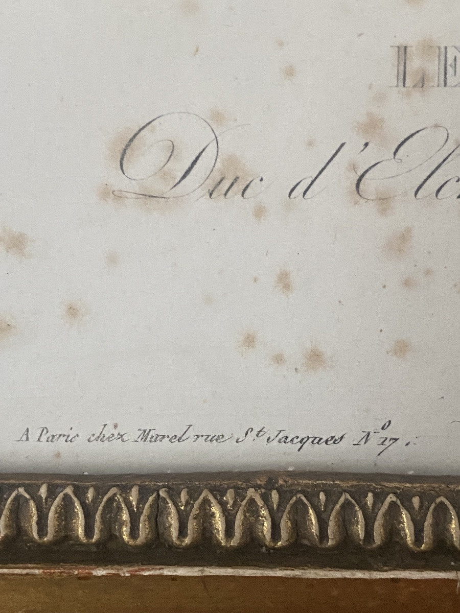Gravure : Le Maréchal Ney (1769-1815) Dans Un Cadre D’époque Empire XIXeme-photo-5