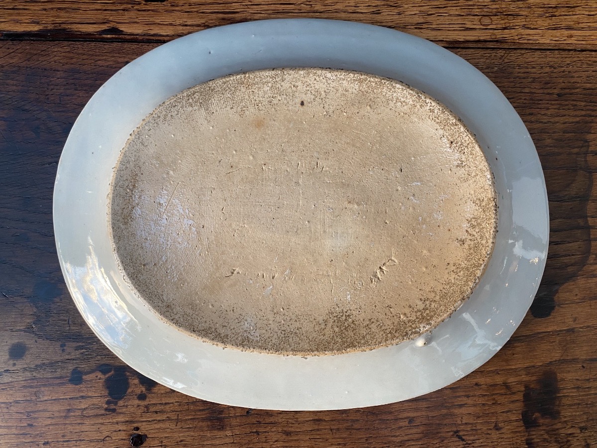 Plat Oblong en porcelaine de Chine XVIIIeme siècle.-photo-2