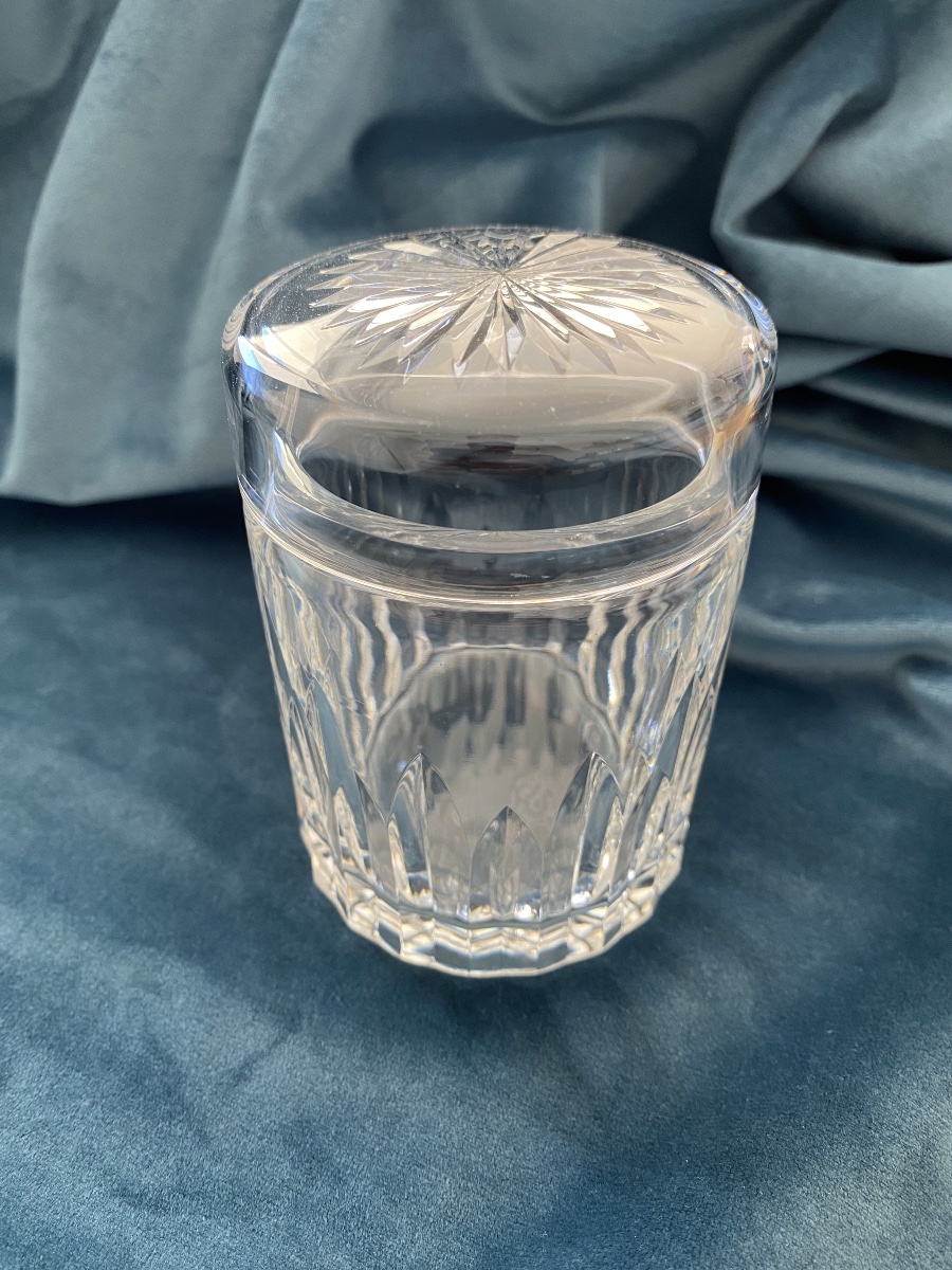 Baccarat: Cut Crystal Box / Tea Caddy, 20th Century.