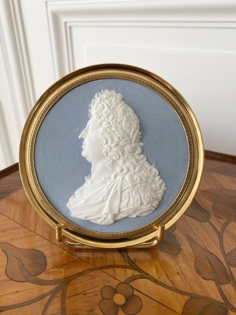 Sevres: Portrait Of Louis XIV In Biscuit From The Sculptor Oger 1784-1821-photo-2