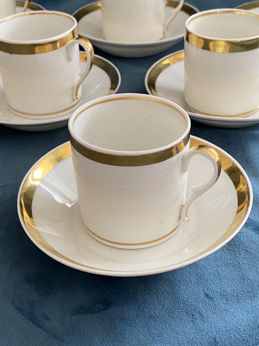 Tasses Litron En Porcelaine De Paris D’époque Empire/ Restauration -photo-2
