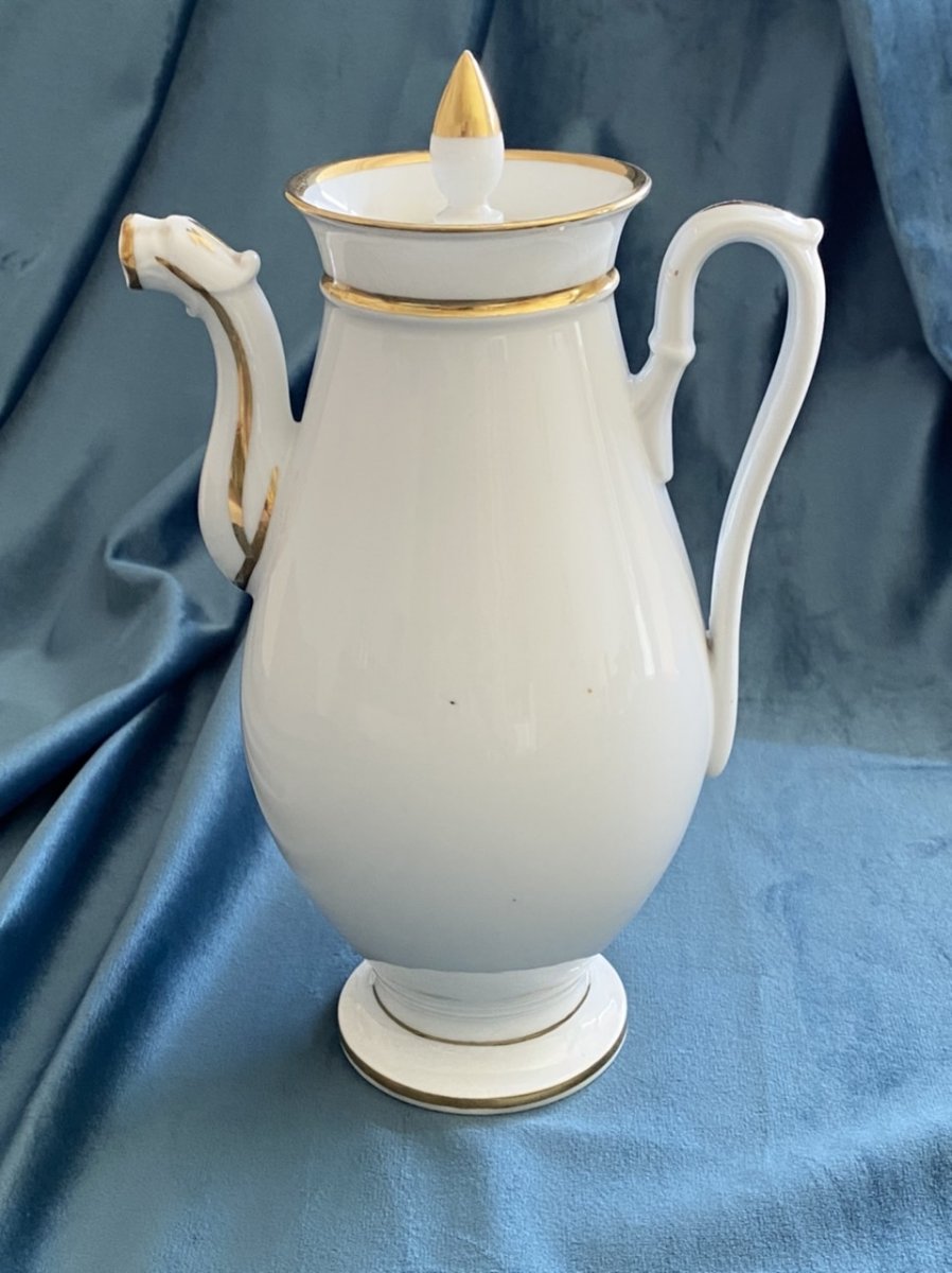 Paris Porcelain Jug / Coffee Maker, Empire / Restoration Period