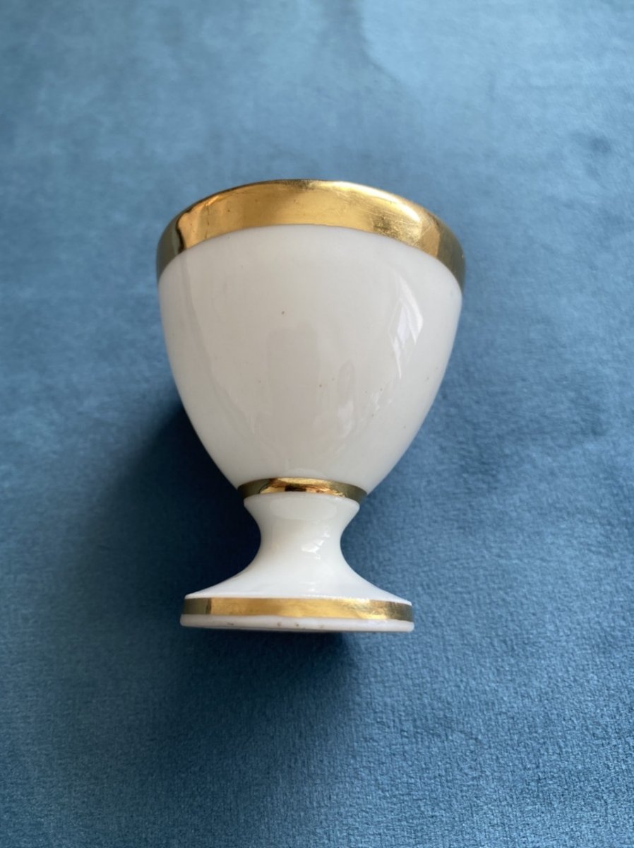 Paris Porcelain Egg Cup From Empire Period-photo-3
