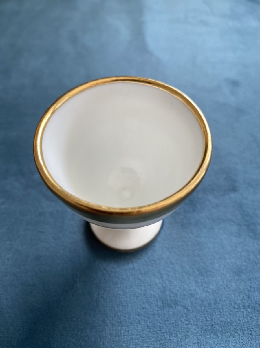 Paris Porcelain Egg Cup From Empire Period-photo-1