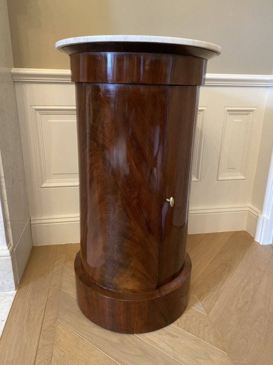 Somno, Table De Chevet En Acajou D’époque Empire -photo-3