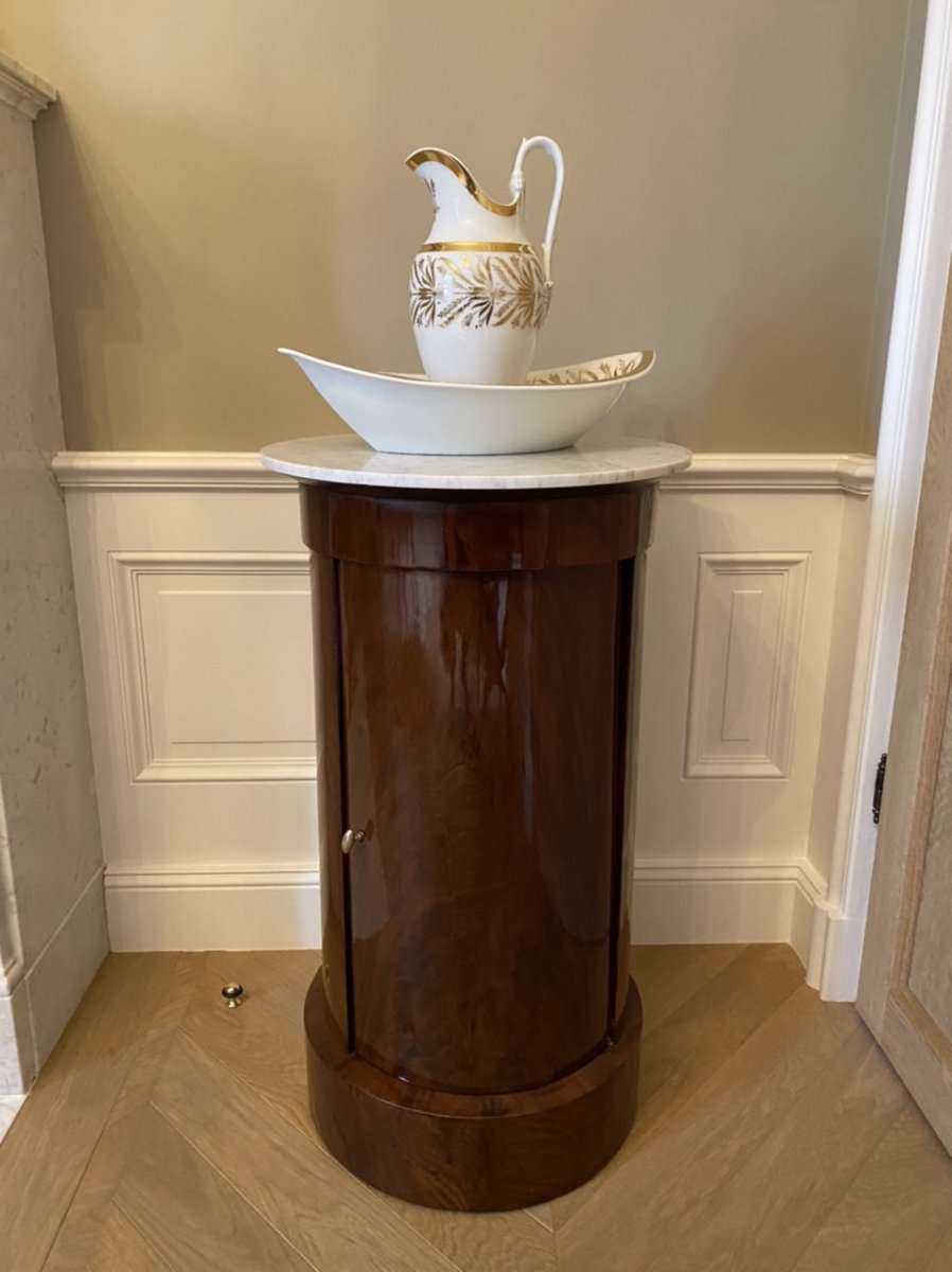 Somno, Table De Chevet En Acajou D’époque Empire -photo-6