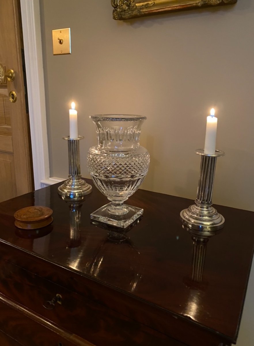 Baccarat. Vase Médicis En Cristal De Style Empire XXeme Siècle -photo-2