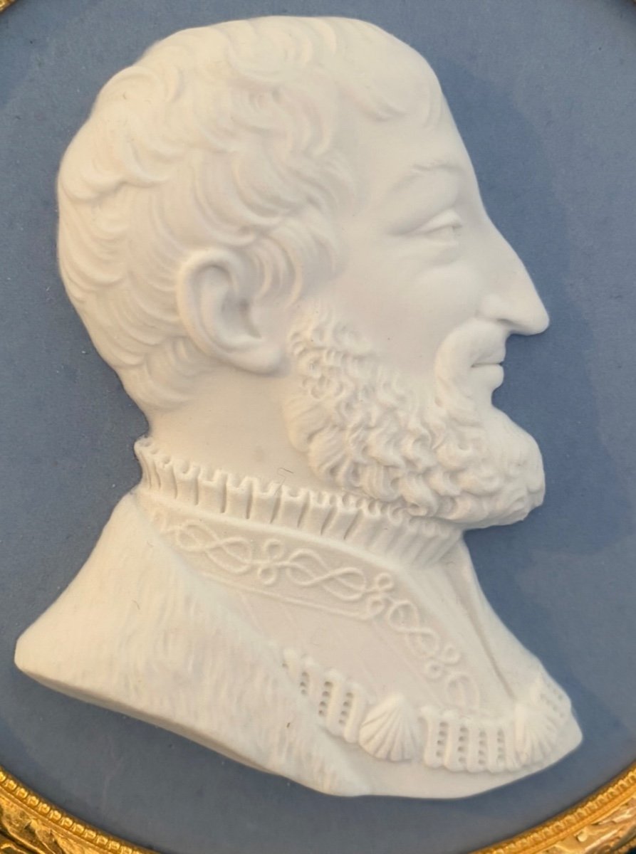 Sèvres  : Portrait De François 1er En Biscuit Du Sculpteur Mascret (actif De 1810-1848)-photo-3