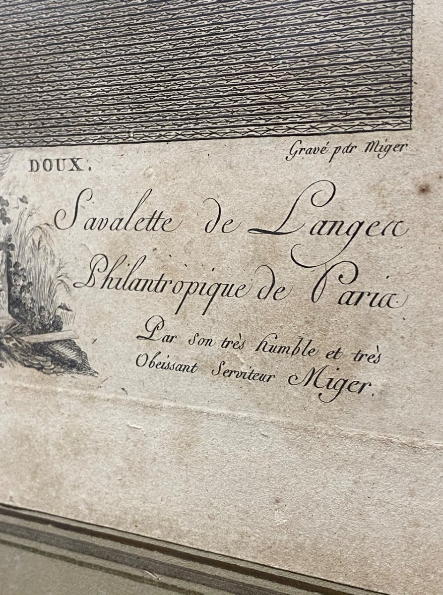 Gravure « le Billet Doux » , D’après F.boucher Gravée Par Miger XVIIIeme -photo-4