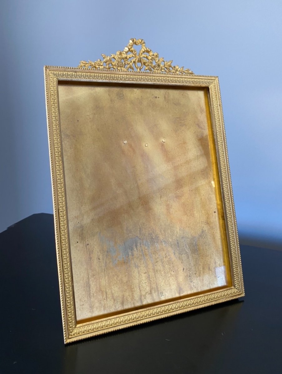 Cadre Porte-photo En Bronze Doré De Style Louis XVI Fin XIXeme 