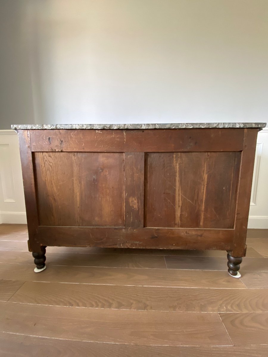 Mahogany Chest Of Drawers From The Consulate Period / Return From Egypt Attributed To Bernard Molitor-photo-6