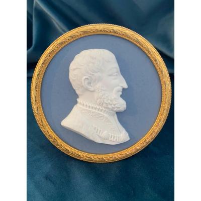 Sèvres  : Portrait De François 1er En Biscuit Du Sculpteur Mascret (actif De 1810-1848)