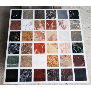 Rare Marble Color Chart Used In Cabinetmaking In The XVIII And XIX Century