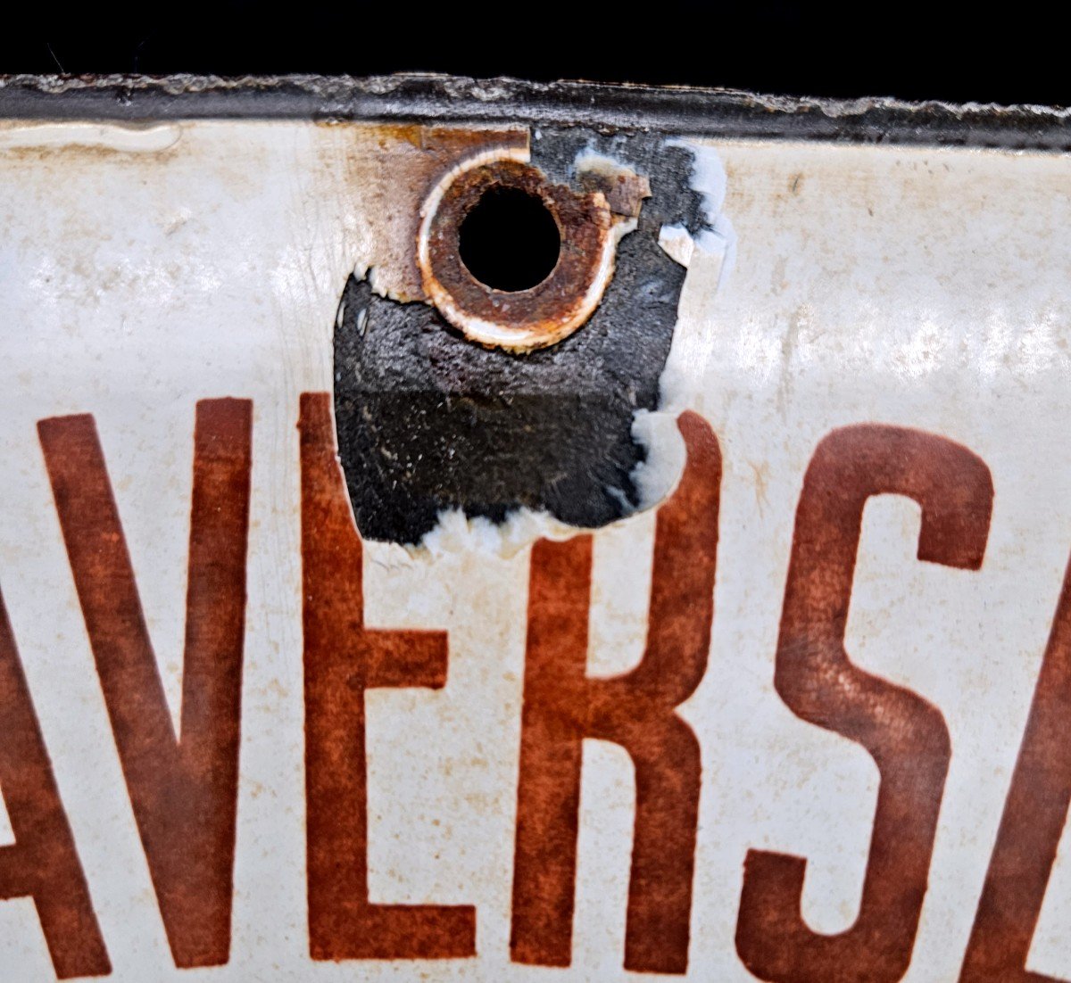 Enamel Sign Old Sncf Email Laborde-photo-2
