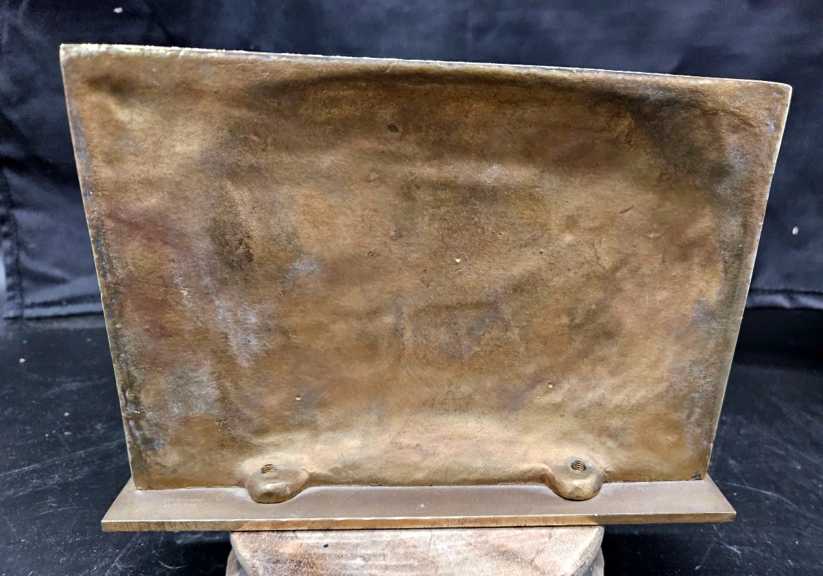 Trémois : Profil De Femme Pieuvre En Bronze Doré Numéroté -photo-1