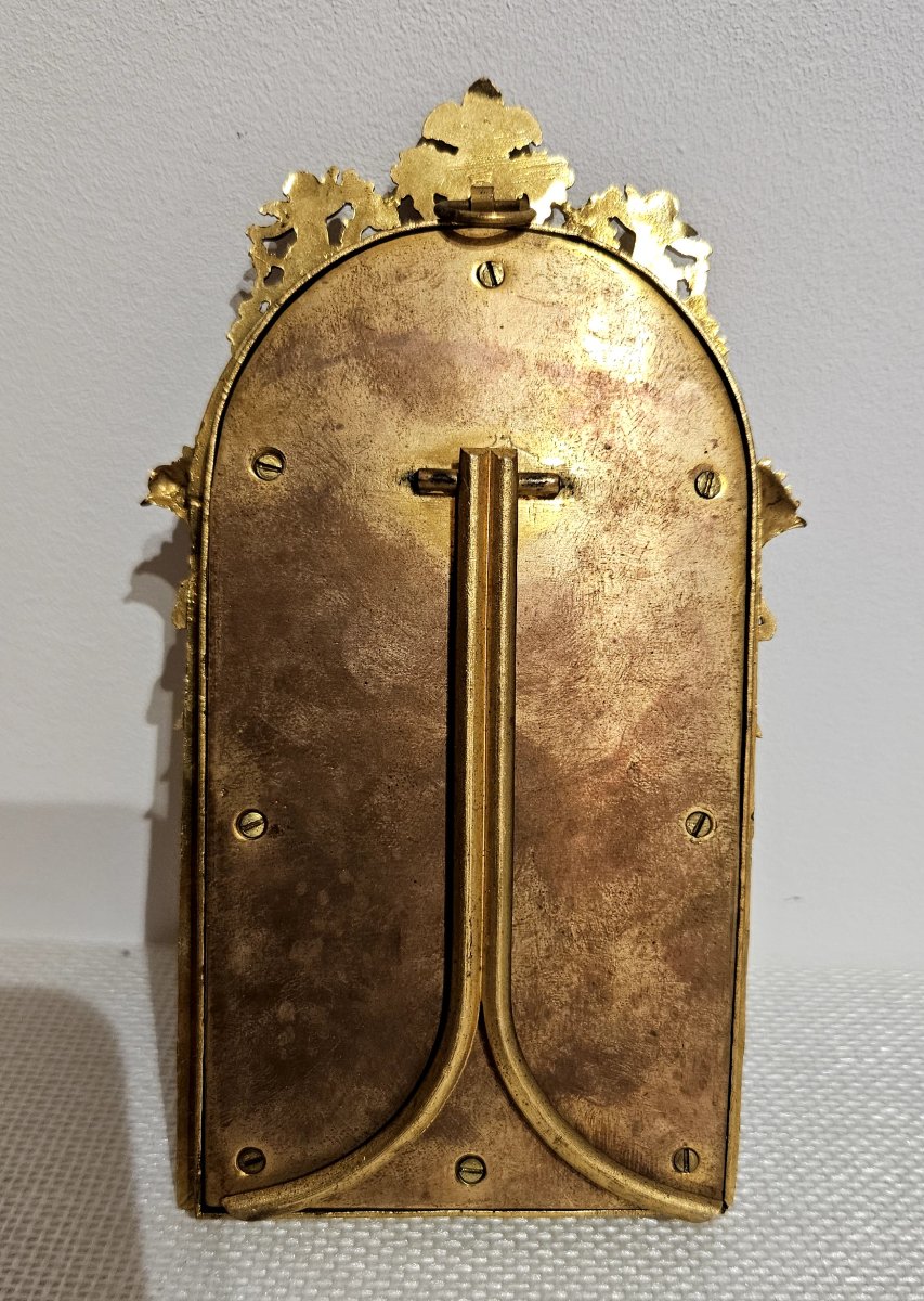 Porte montre style Louis XVI 19ème à décor de puttis -photo-1