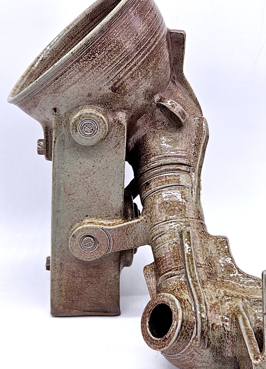 Applique en grès biomecanique signée Joël Lurois-photo-2