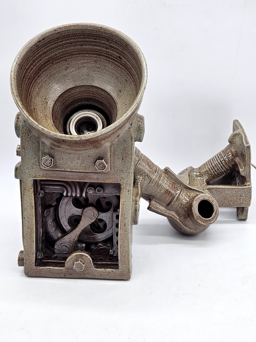 Applique en grès biomecanique signée Joël Lurois-photo-5