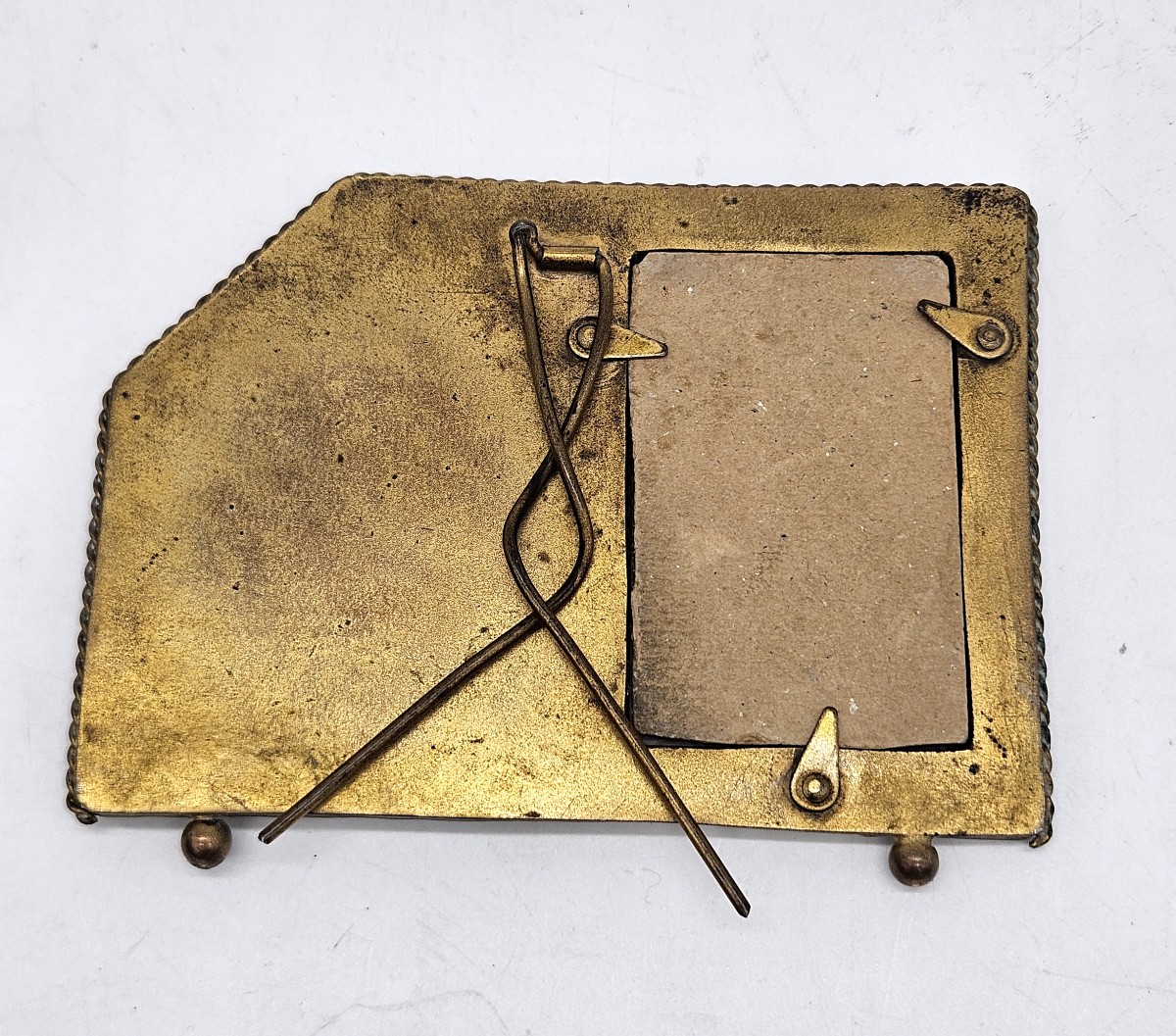 Cadre photo en micro mosaïque et laiton -photo-2