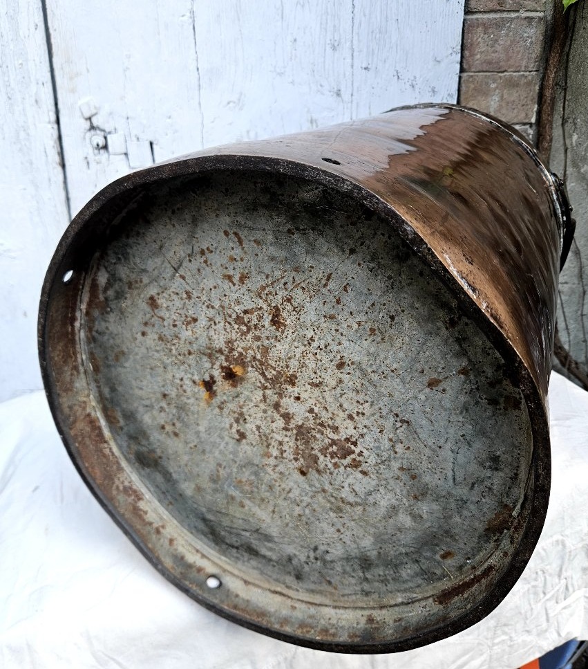 Large Copper Nestlé Argentinian Milk Can Dated 1920-photo-5
