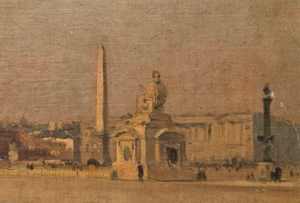 Edmond Yarz, La place de la Concorde, HST -photo-3