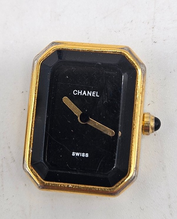 Montre Chanel Premiere 1987 plaqué or et boîte -photo-3