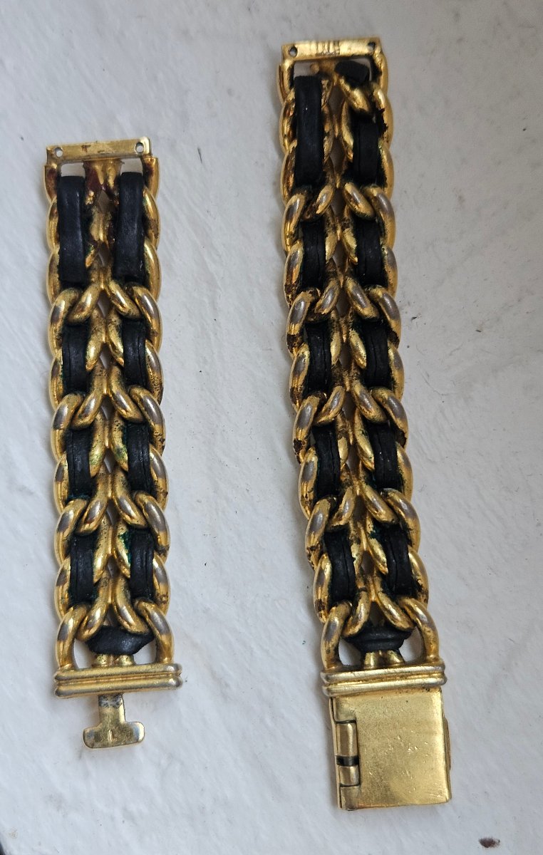 Montre Chanel Premiere 1987 plaqué or et boîte -photo-6