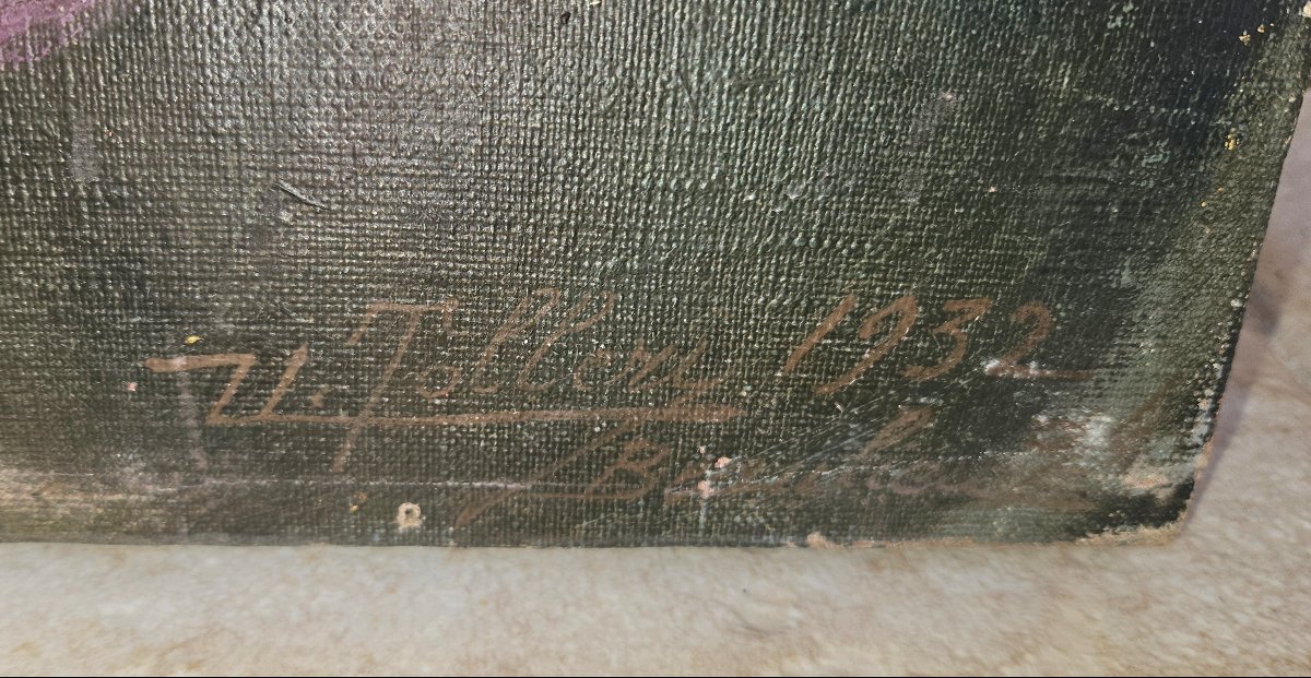 Umberto Tolleri: Hst Bouquet Of Roses (unframed)-photo-3