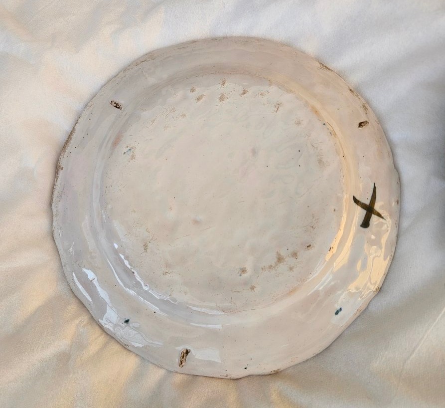 Pair Of 18th-century Moustiers Earthenware Plates With A Design Of Fantastical Birds -photo-3