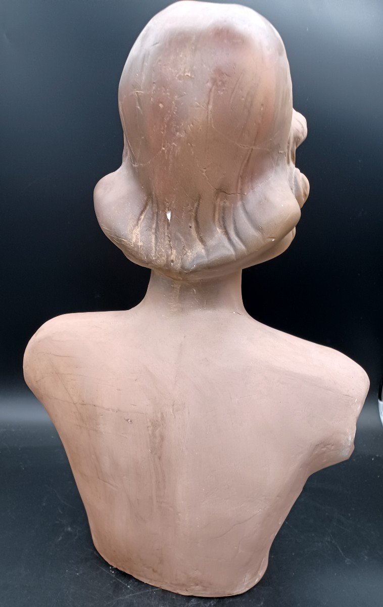 Window Mannequin Lubé Paris Art Deco Female Bust-photo-4