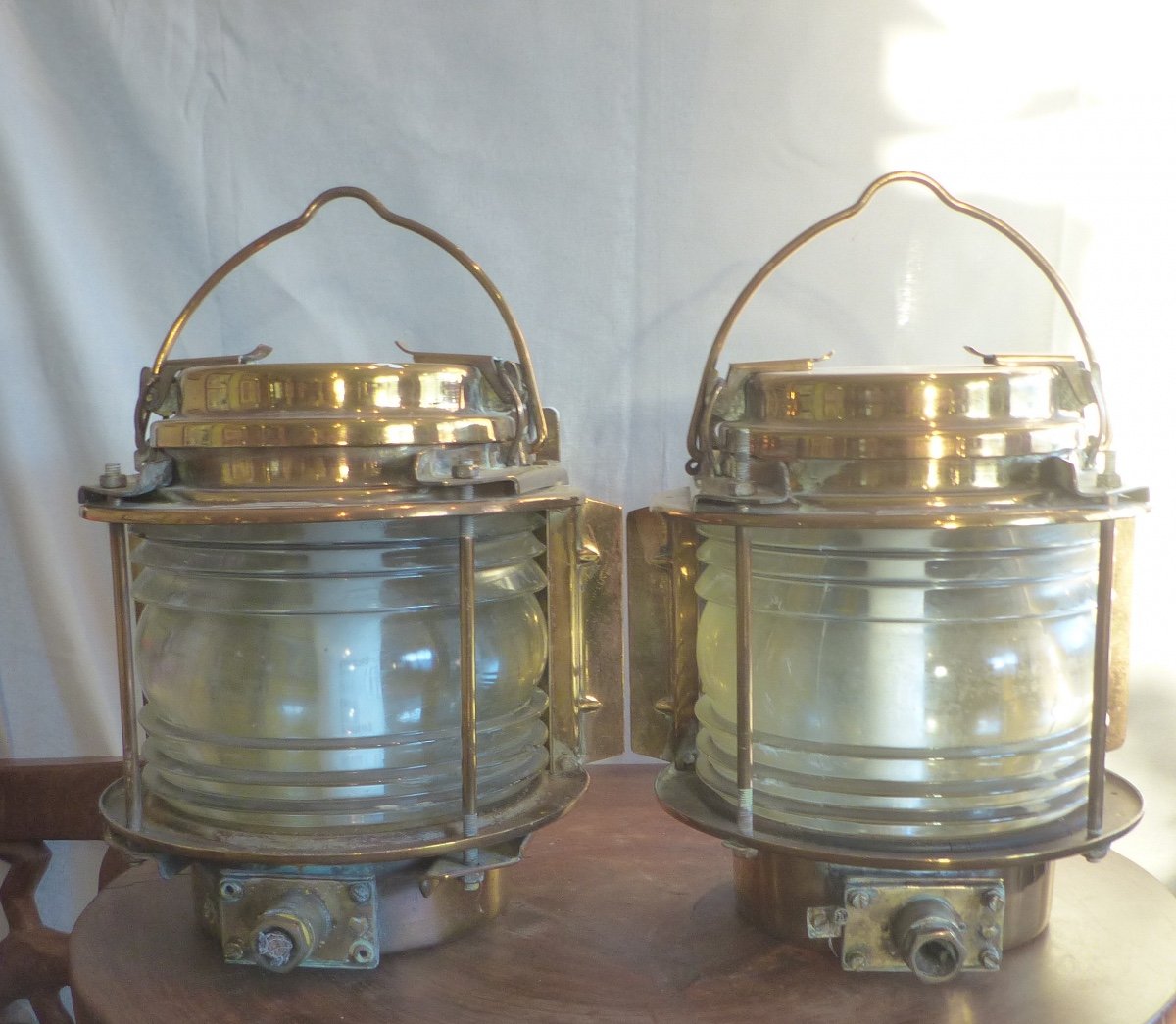 Lampes De Bateau ( Paire )