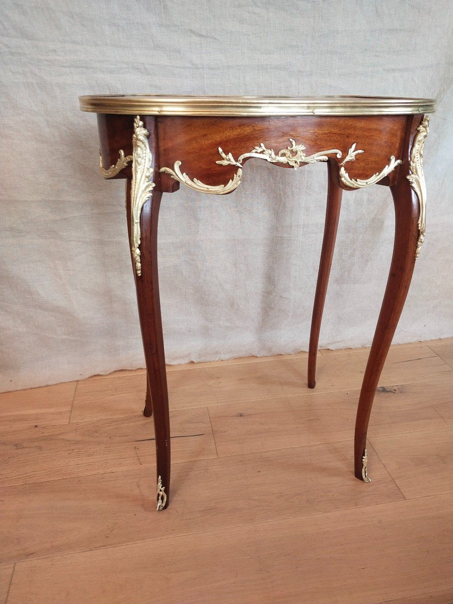 Salon Or Side Table, 19th Century Louis XV Style -photo-3