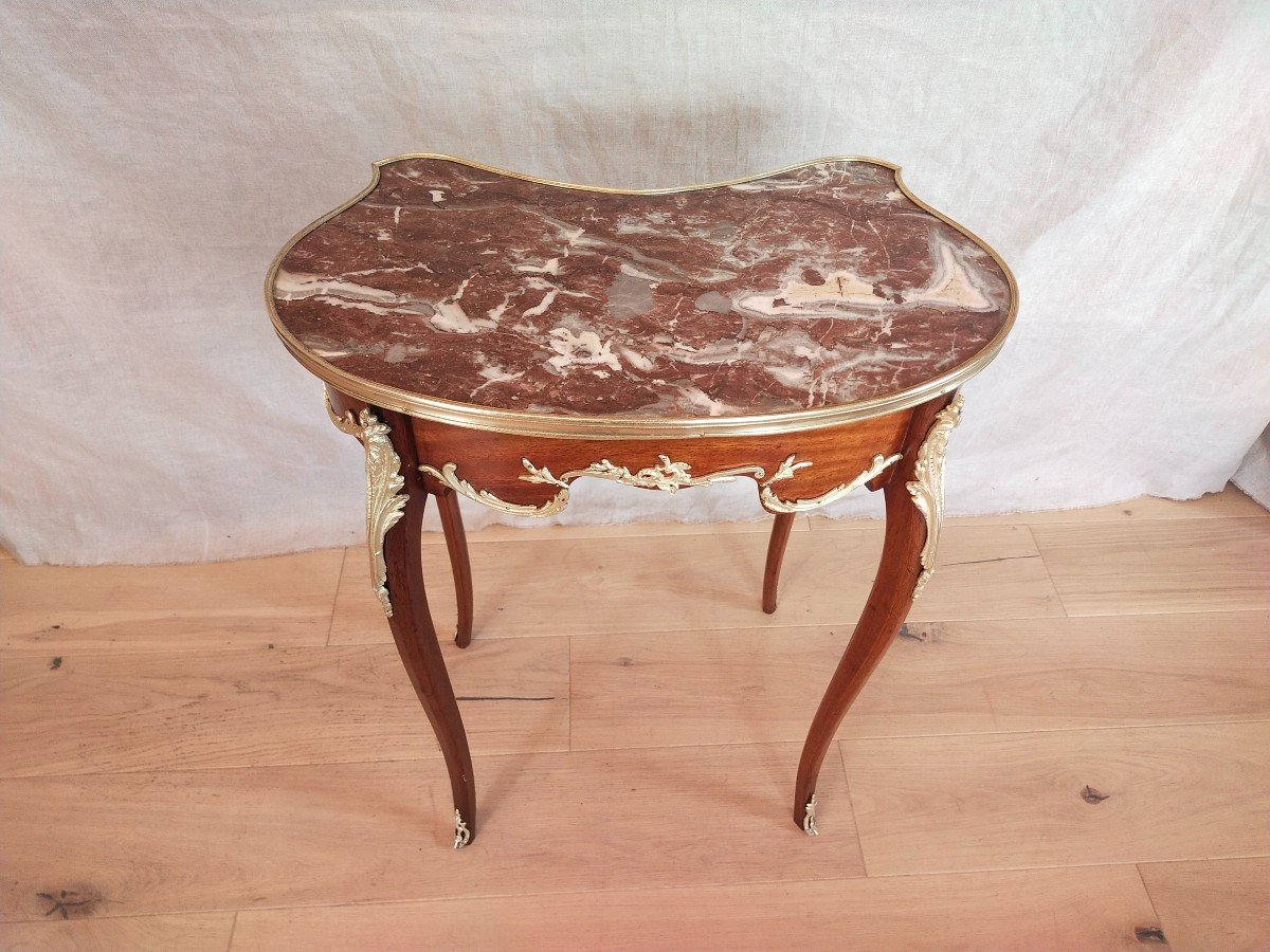 Salon Or Side Table, 19th Century Louis XV Style -photo-4