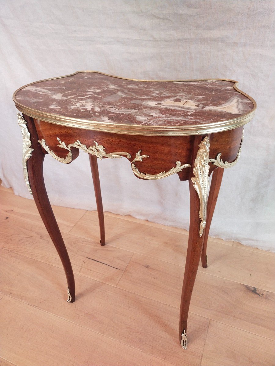Salon Or Side Table, 19th Century Louis XV Style -photo-5