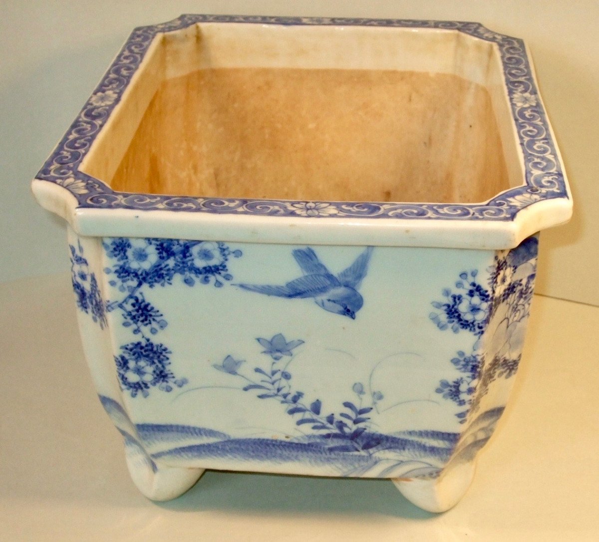 Pair Of Bonsai Planters Porcelain Seto Japan Nineteenth-photo-1