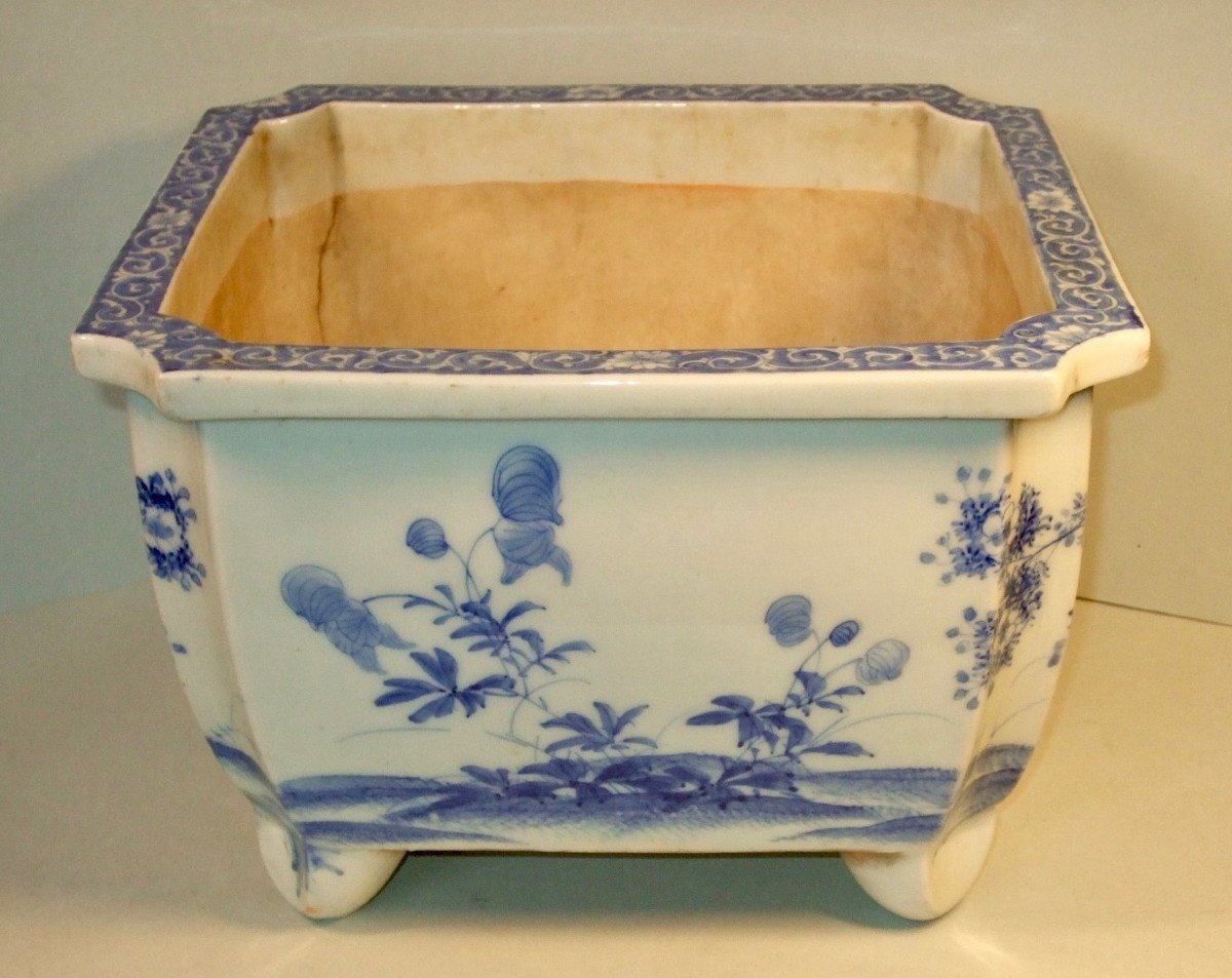 Pair Of Bonsai Planters Porcelain Seto Japan Nineteenth-photo-6