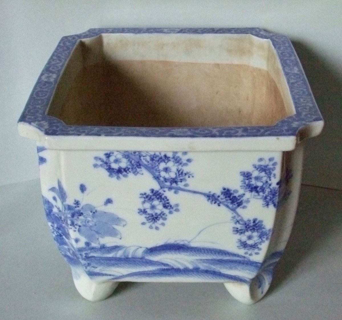 Pair Of Bonsai Planters Porcelain Seto Japan Nineteenth-photo-8