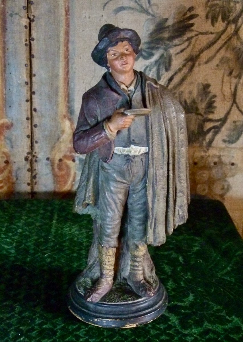 Jeune Paysan Italien Par Bernhard Bloch  XIXè