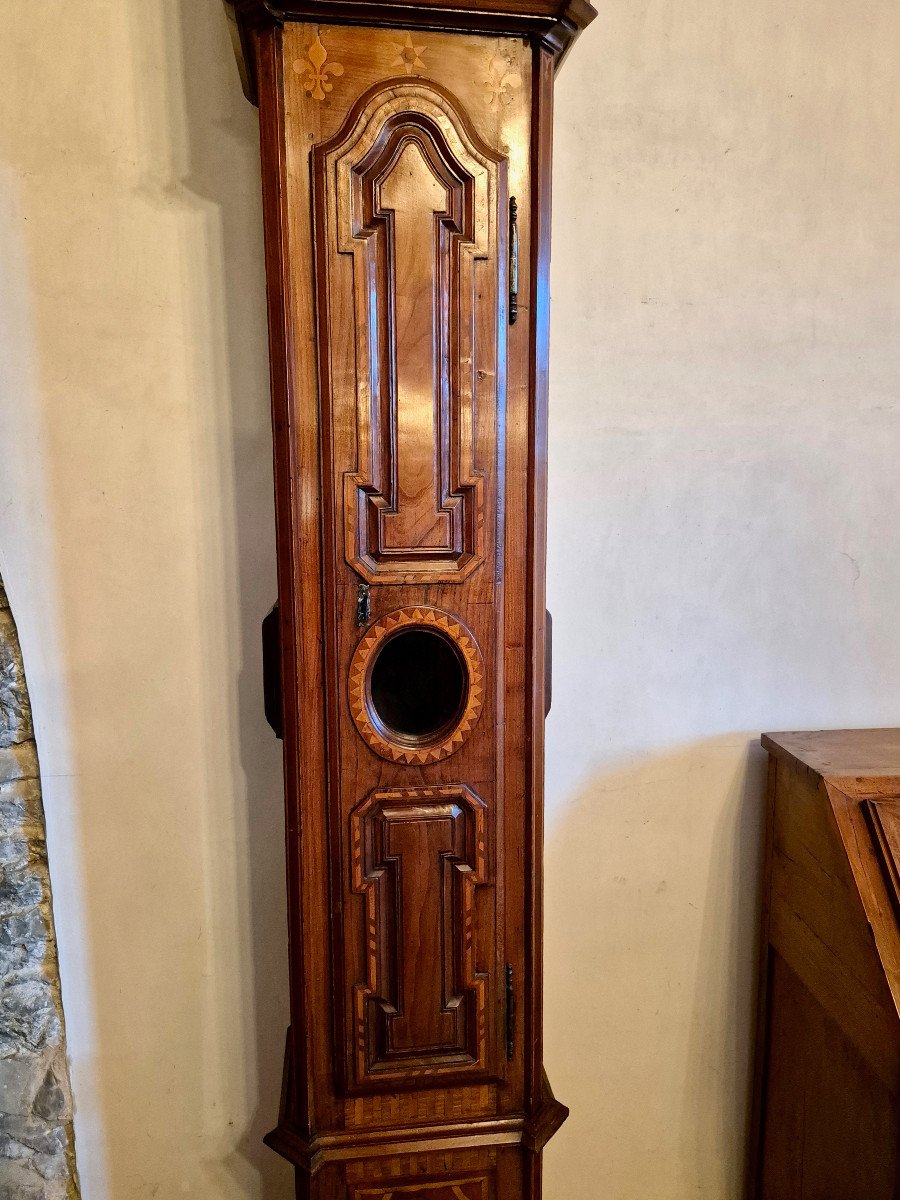 18th Century Cherry Wood Longcase Clock-photo-4