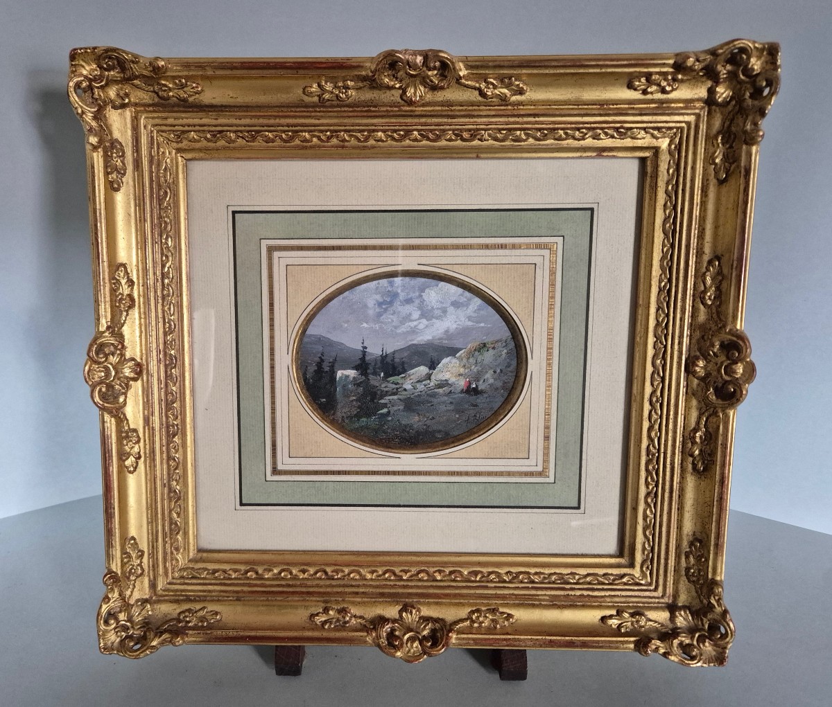 Francis Blin (1827-1866) Animated Landscape