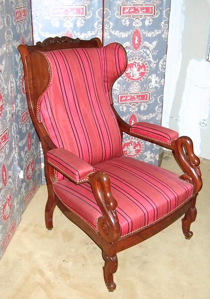 Armchair Mahogany, First Part Of 19th