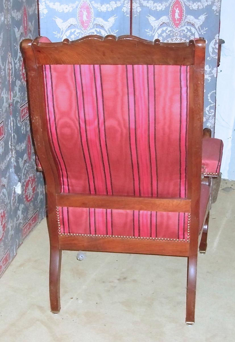 Armchair Mahogany, First Part Of 19th-photo-3