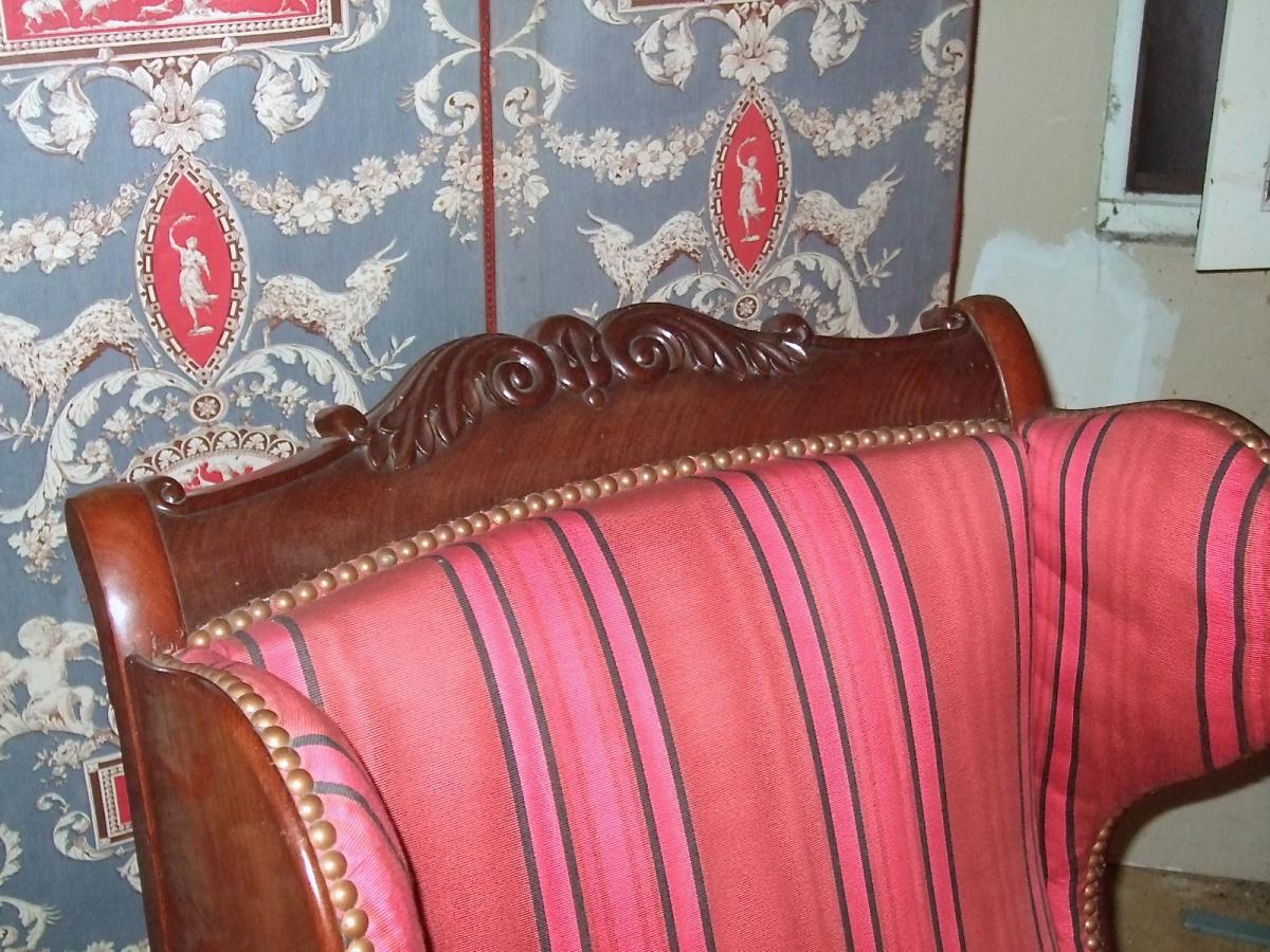 Armchair Mahogany, First Part Of 19th-photo-2