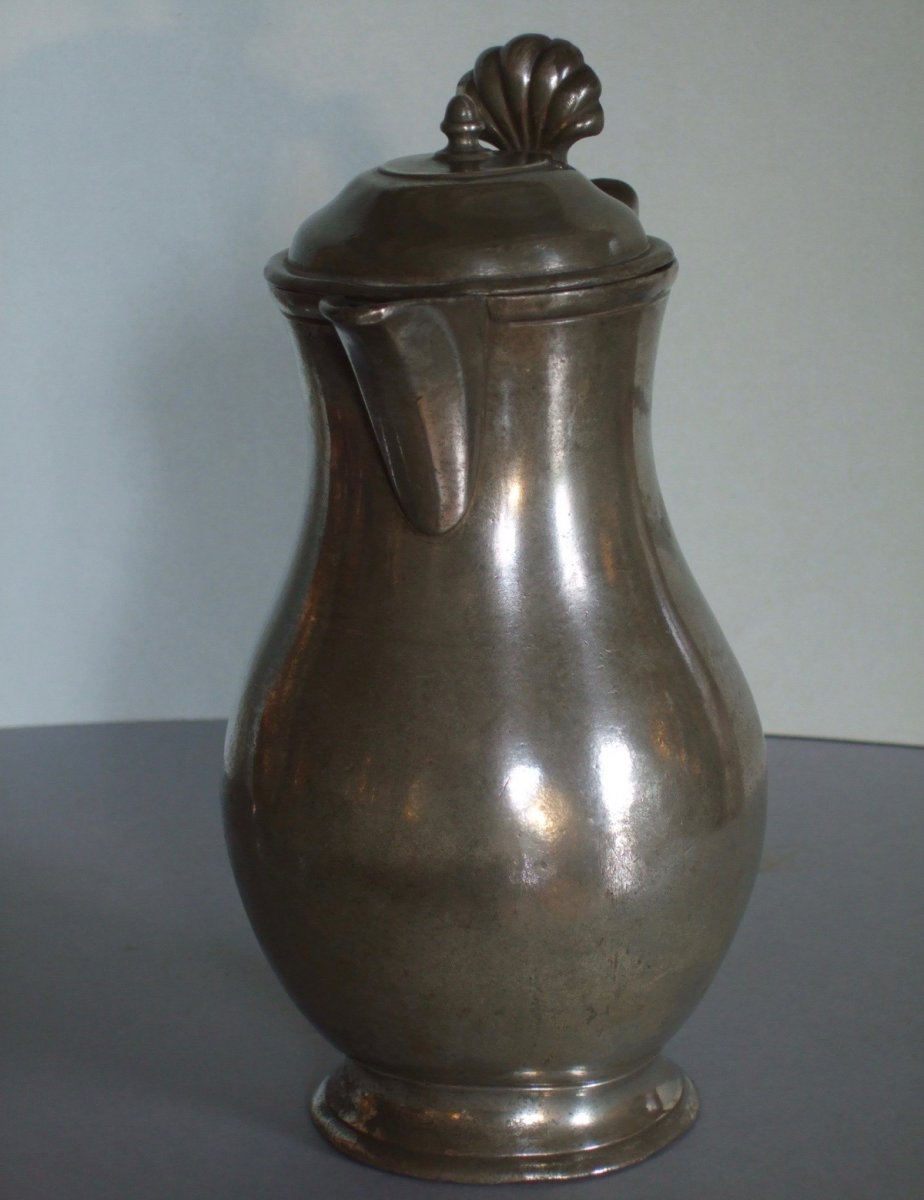 Pitcher Of Ath, 19th Century Belgian Pewter-photo-2