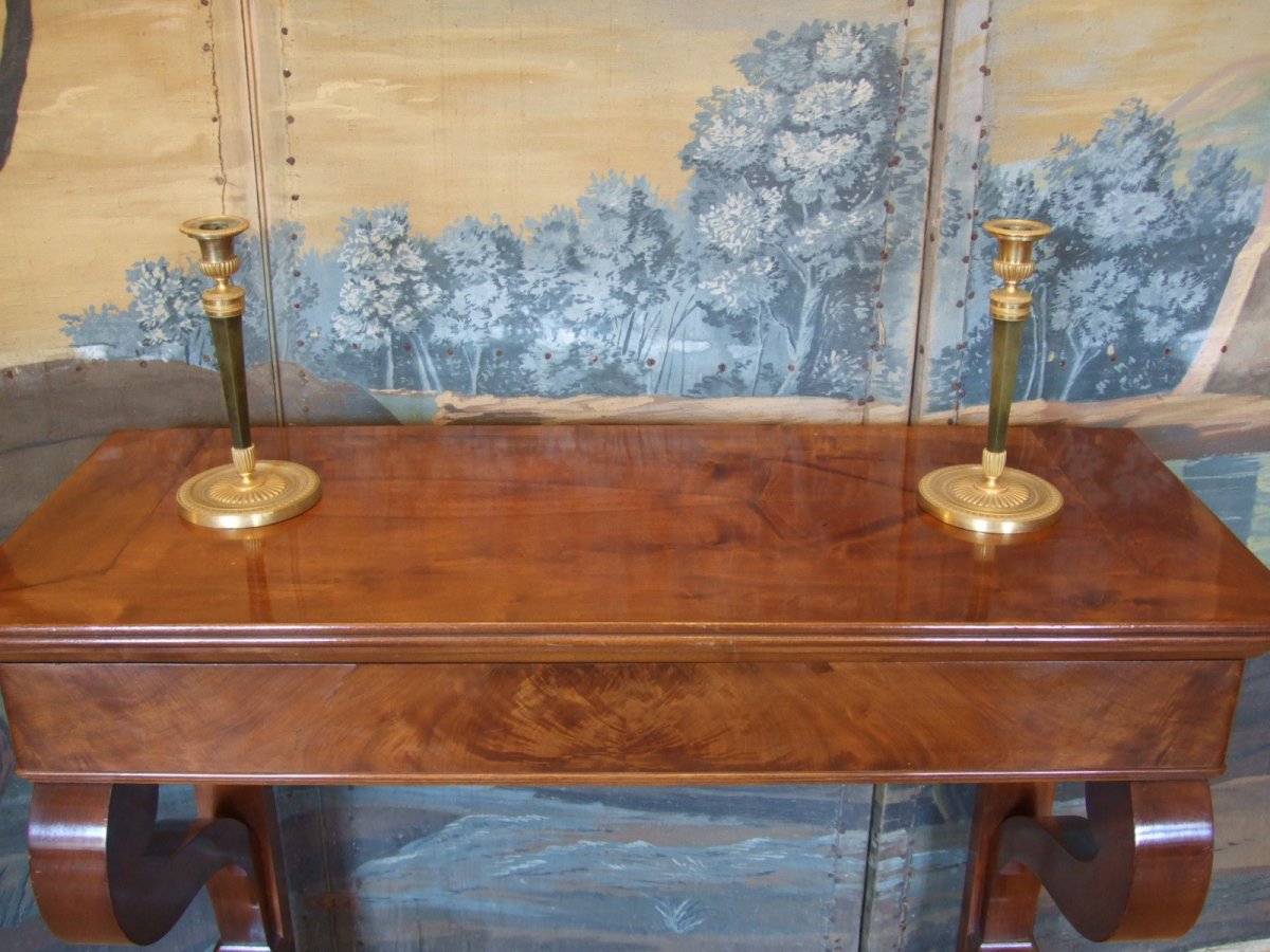 Restoration Console In Walnut Nineteenth-photo-3