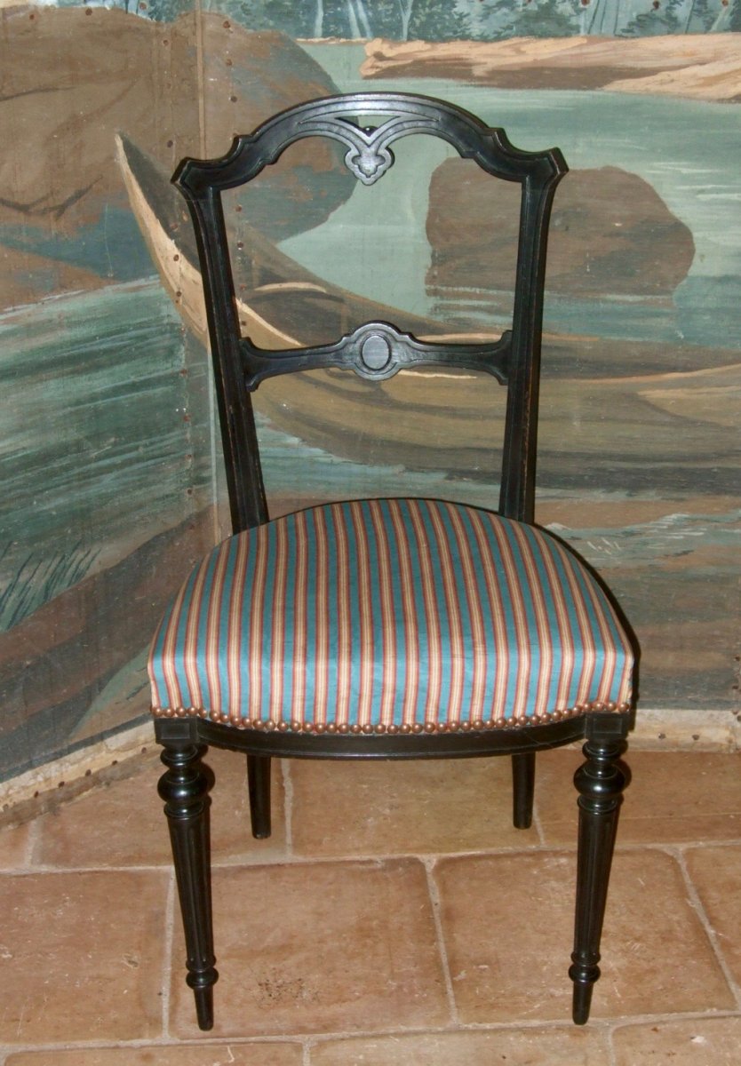 Six Chaises Napoléon III-photo-3