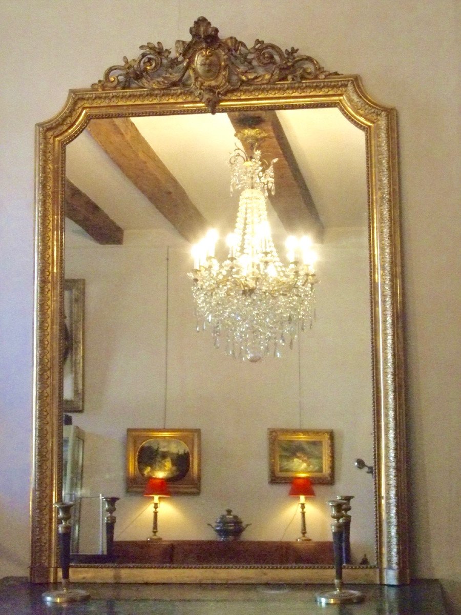 Miroir De Style Louis XVI  Epoque XIXè-photo-2